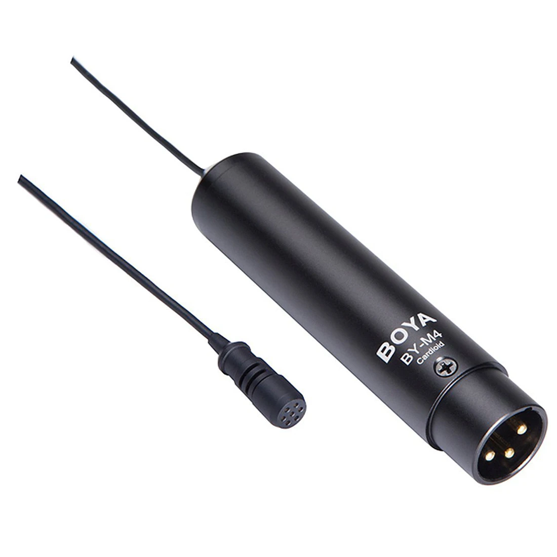 BOYA BY-M4C Phantom power Clip-On Cardioid XLR Lavalier miniphone для Canon sony Panasonic видеокамеры ZOOM аудио рекордеры
