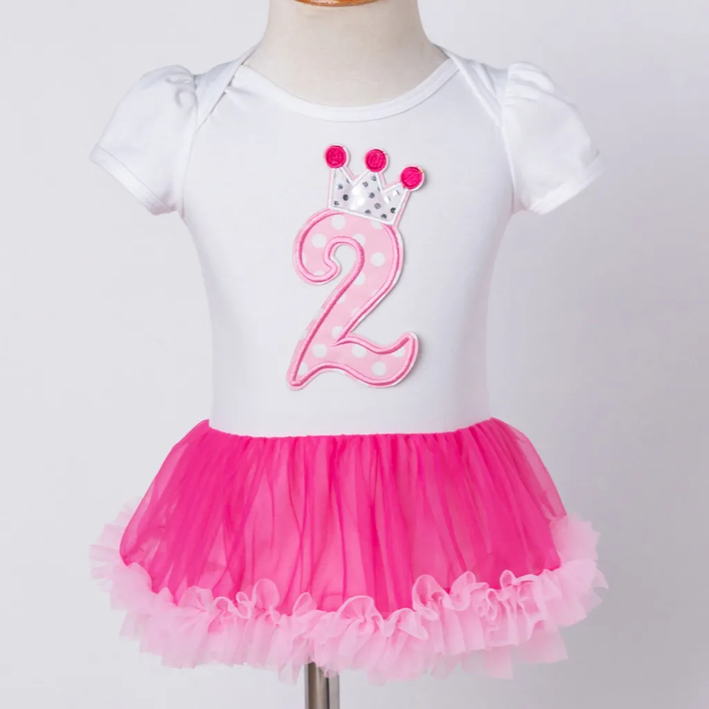 Детское платье для девочек детское с короткими рукавами и цифровым принтом дня