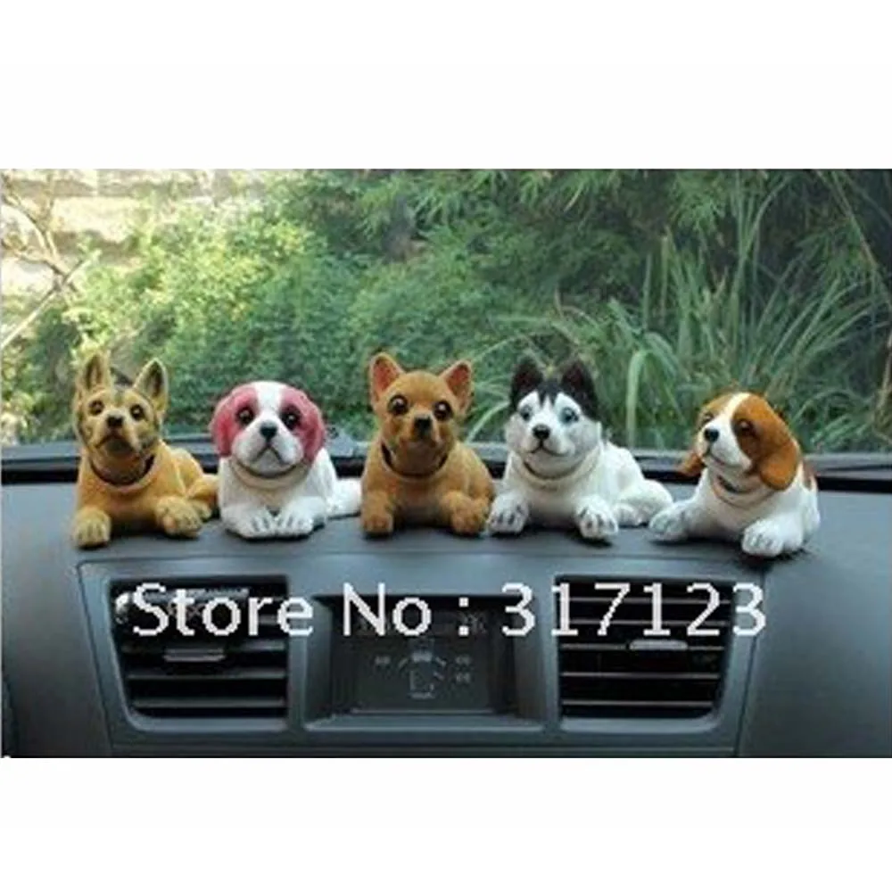 Размером 4 шт./лот оптовая продажа симпатичная собака с головой предметы