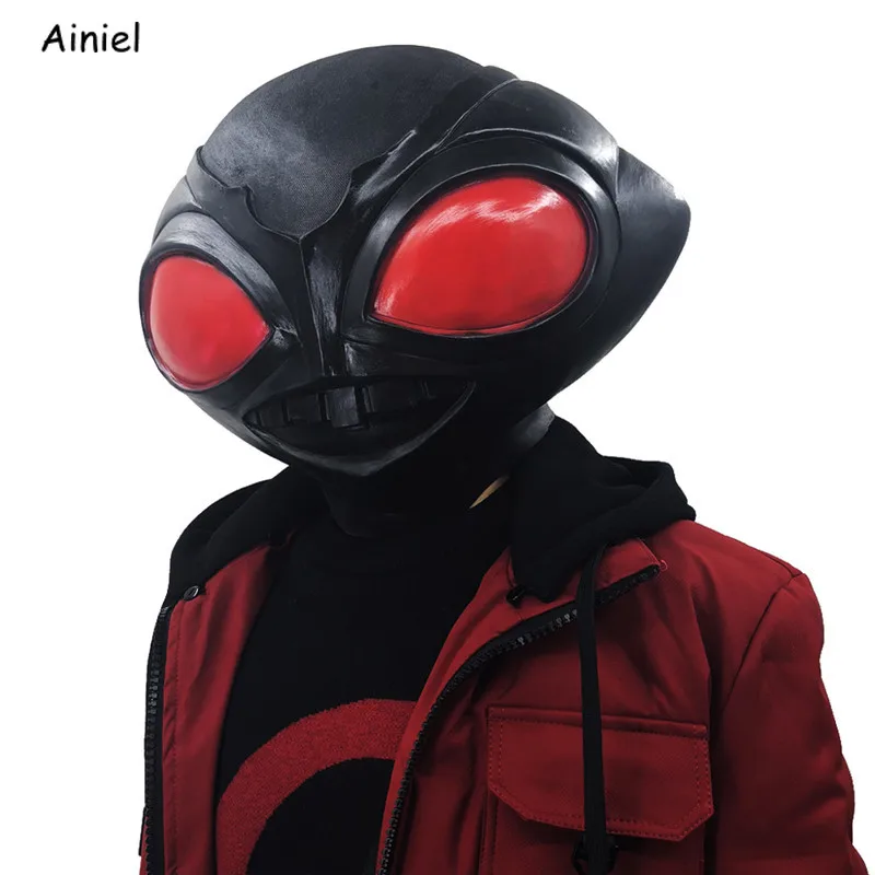 Костюм для косплея из фильма Aquaman маска Black Manta на все лицо шлемы реквизит