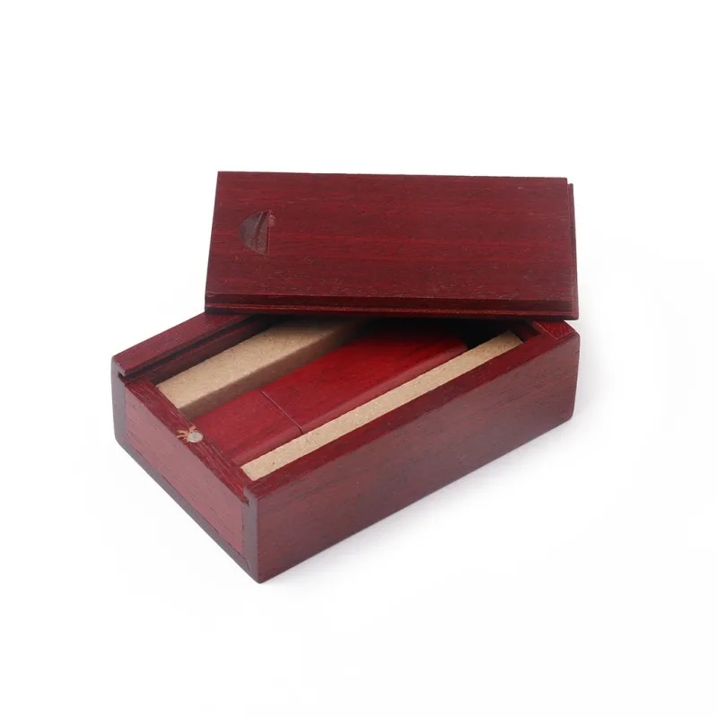 Заказная натуральная деревянная Подарочная коробка USB флэш-накопитель