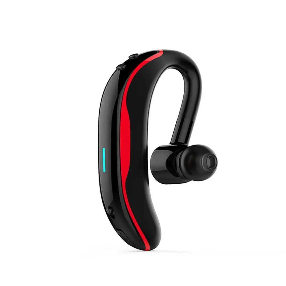 Красный Bluetooth-гарнитура F600 с шумоподавлением, вращающиеся на 180 °, bluetooth-наушники с напоминанием о звонках, беспроводные наушники для iPhone 11Pro Xiaomi - Цвет: Красный