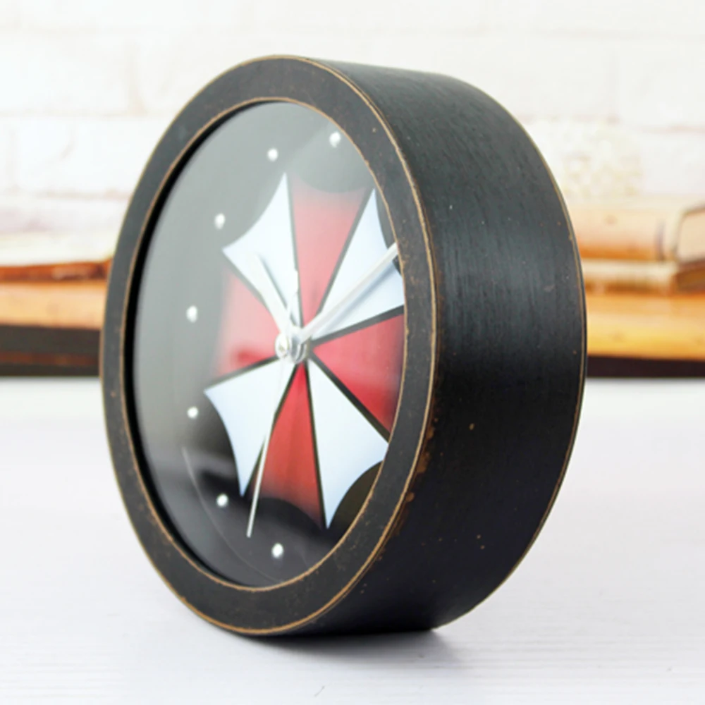 Модные Ретро стиль 3D искусственный черный деревянный будильник минималистичные