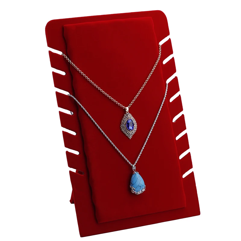 Подставка для демонстрации украшений красный бархатный держатель браслетов и