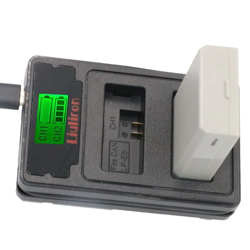 4 шт. LPE5 LP-E5 LP E5 батарея+ TYPE-C двойное зарядное устройство для Canon 450D 500D 1000D Kiss X2 X3 F Rebel XSi Xli XS L15 камера
