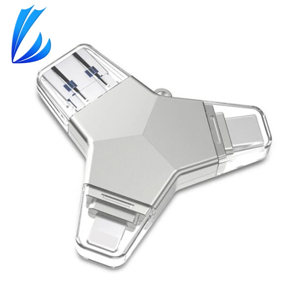 LL TRADER Флешка 3 0 64 ГБ для iPhone флэш диск ключ USB тип c Металл 128 флеш накопитель память