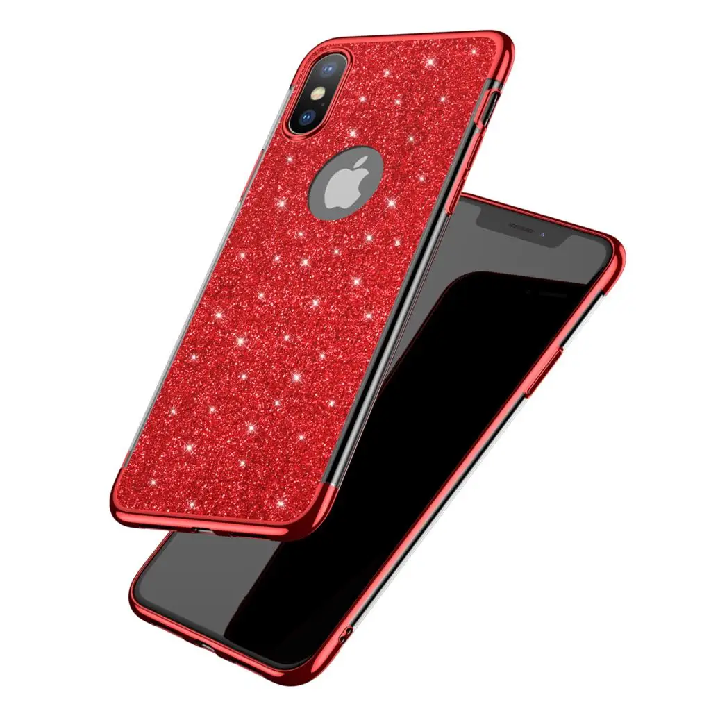 Роскошный блестящий чехол для iPhone 11 Pro XS Max XR X 8 7 6S 6 Plus 7Plus 8Plus SE мягкие