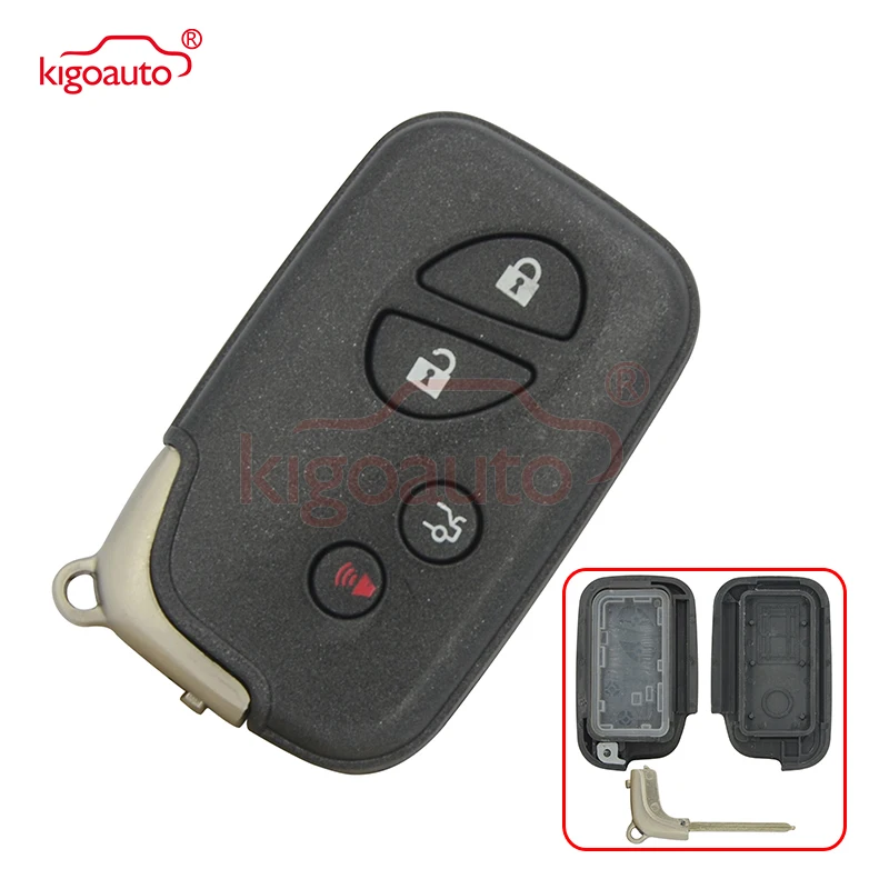 

Smart key case 4 button HYQ14ACX for Lexus GX460 LX570 RX350 2010 2011 2012 Remote Key Fob Shell Replacement kigoauto