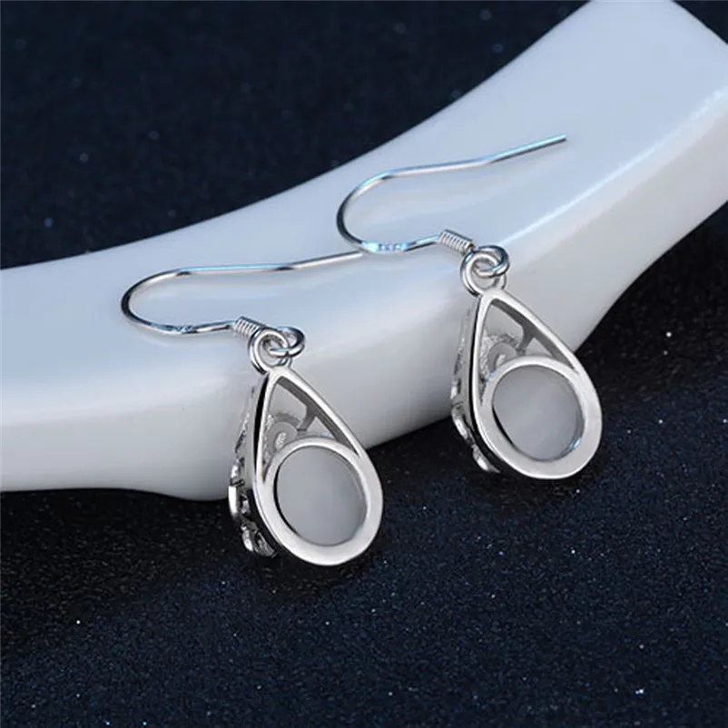 Модные Серьги Висячие свадебные украшения в стиле кошачий Глаз серьги виде