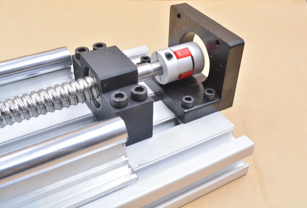 Linear module straight slipway cnc guide ball screw slide table travel