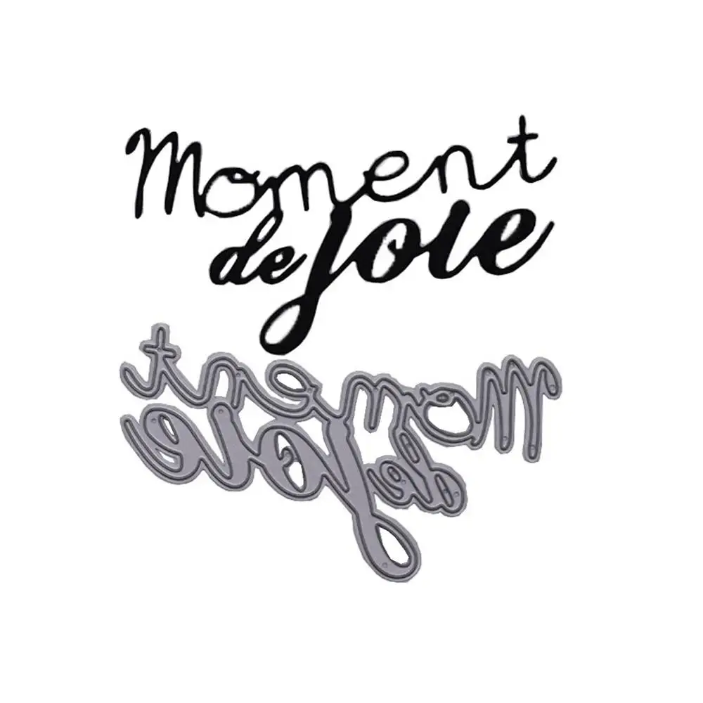 Moment De joie французские слова металлические режущие штампы для скрапбукинга