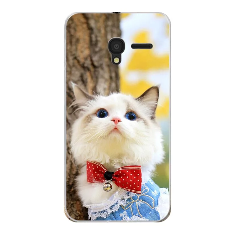 A118 Модный чехол с мультипликационным принтом для ALCATEL One Touch Pixi 3 4," 5017 5019 5019D, сумка для телефона с изображением кота, пейзажа, мягкий силиконовый чехол - Цвет: A118