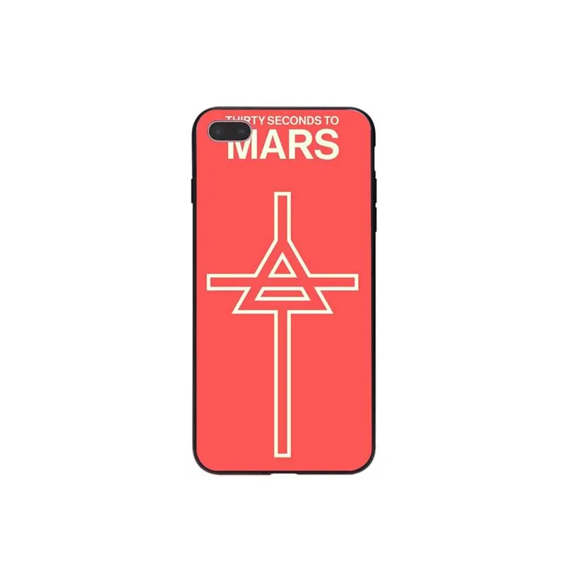 Тридцать seconds to mars &quotс принтом музыкальной группы черный мягкий чехол для