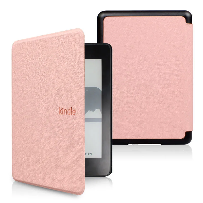 pink Для всех новых Kindle чехол из искусственной кожи смарт-чехол с автоматическим выключением/пробуждением для всех новых Kindle 10го поколения - Цвет: pink