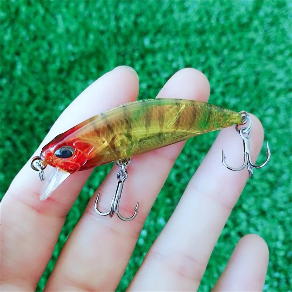 TSURINOYA DW63 7pcs 50mm 5g Sinking Minnow Hard bait Fishing Lures Mini Minnow Treble hook Artificial bait