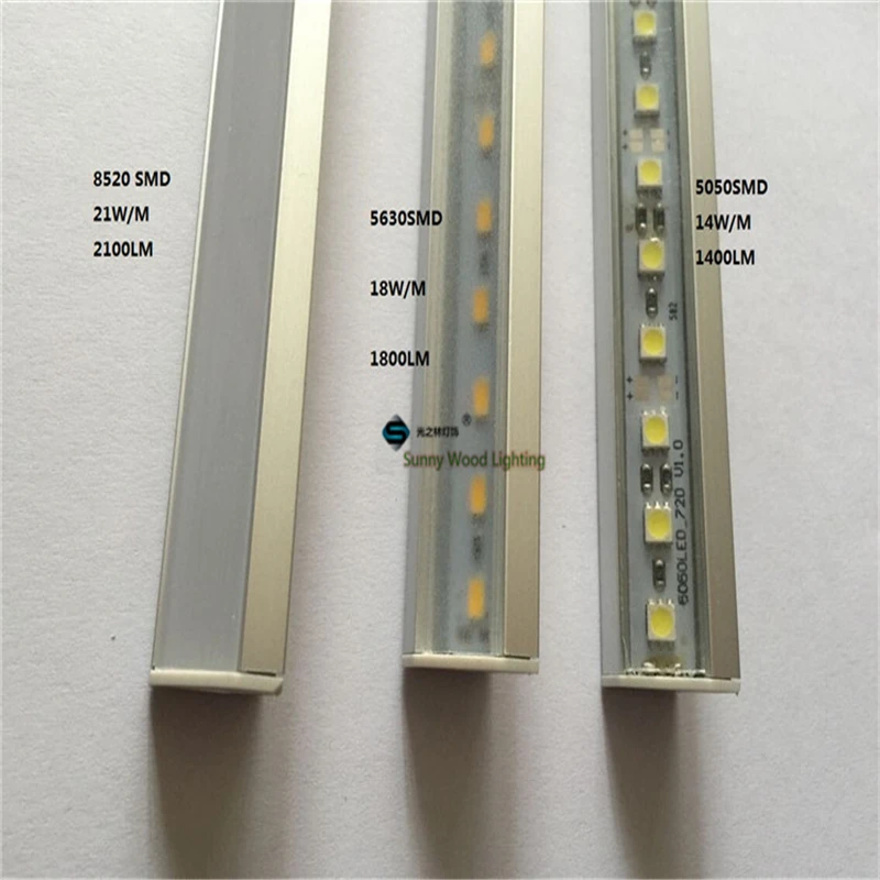 Бесплатная доставка 10 шт./лот Samsung 5630 SMD Светодиодная панель с угловым профилем 18