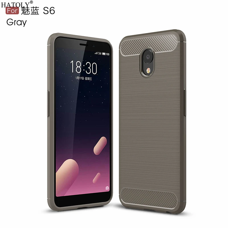 Чехол HATOLY для Meizu M6S чехол mblu S6 с защитой от ударов мягкий силиконовый начесом из