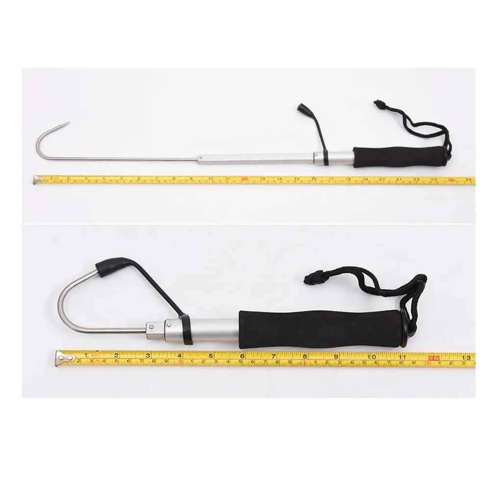 Durable Telescopic Retractable Fish Gaff Ice Sea Fishing Spear Hook Tackle Fishhook Stainless | Спорт и развлечения