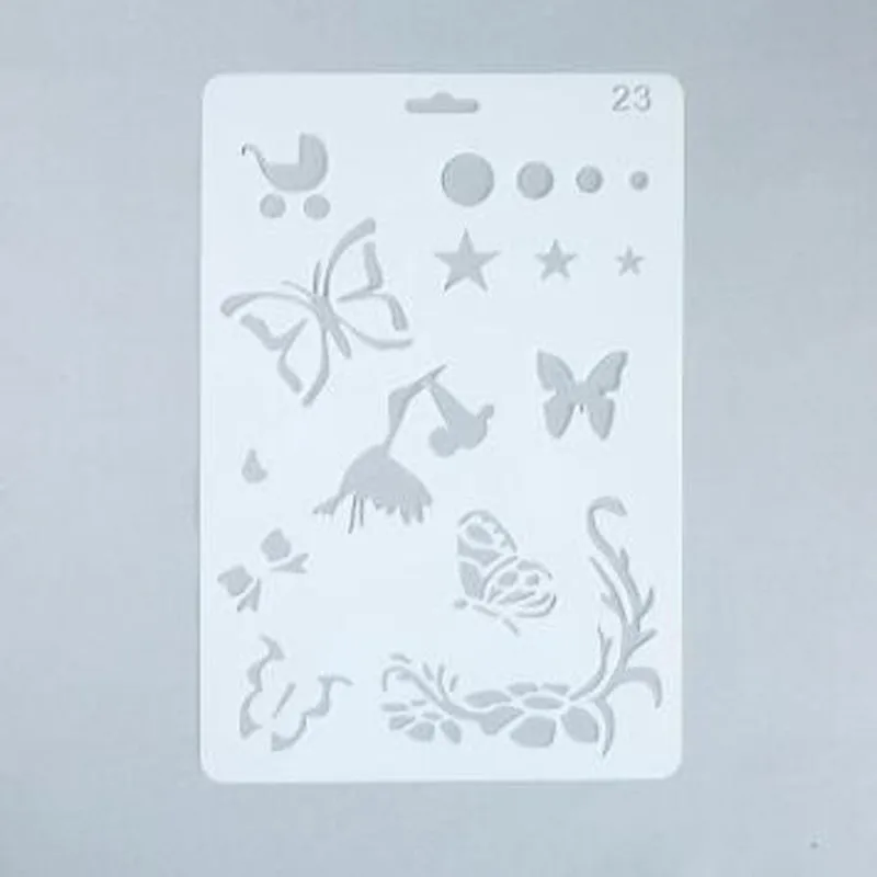 DIY Полые Бабочка трафарет с надписью Шаблон в форме звезды Рисование