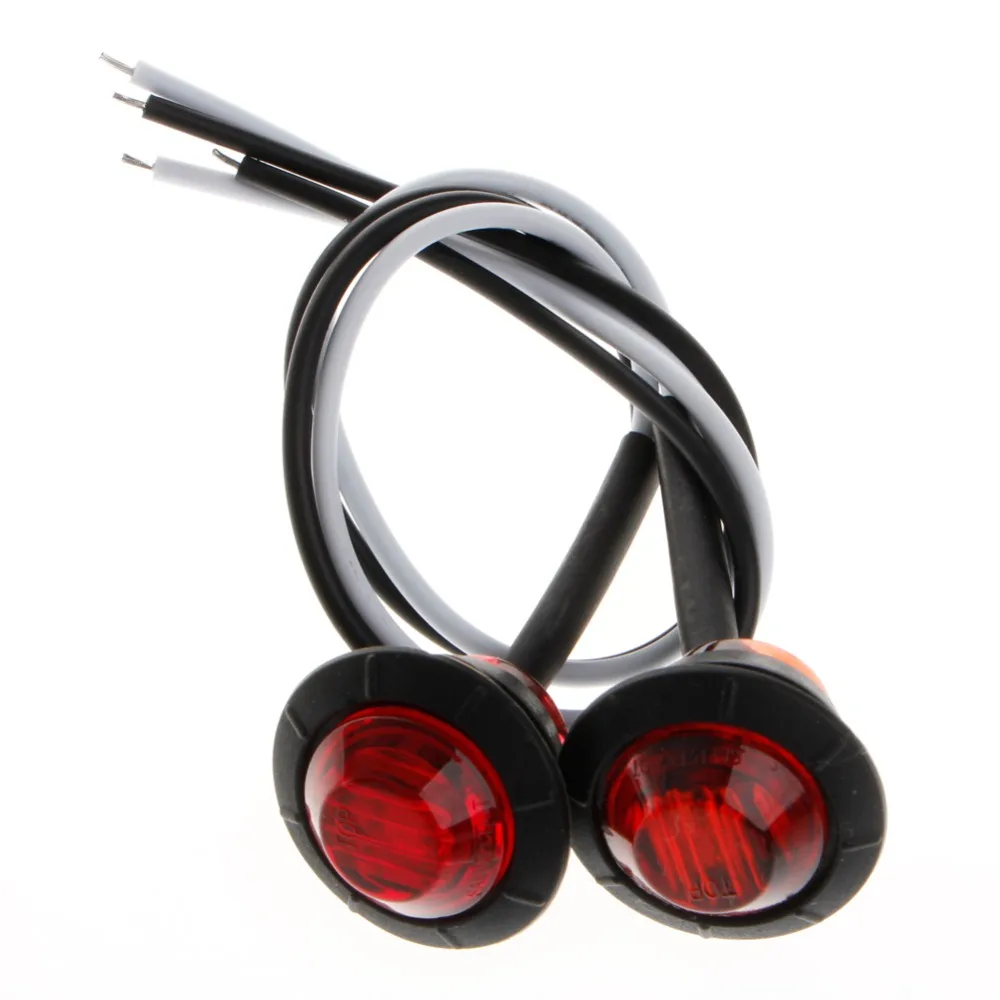 2 шт. Автомобильные светодиодные мини маркерсветильник 3/4 дюйма|Система