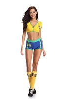 sexy lingerie uniform soccer player cheerleader football girl party dress fancy dress costume sm88899