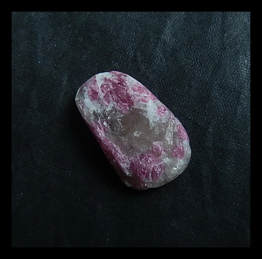 Модные Натуральный камень Drusy розовый турмалин кабошон, 25x15x7 мм, 4.6 г Модные украшения Интимные аксессуары