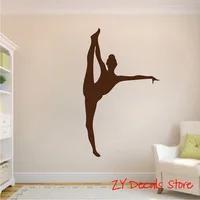 Ballerina Ballet Dancer Vinyl Wall Sticker Art Decorative Decals For Girls Room Decor Ballet Vinyl Wall Graphic Stickers H346