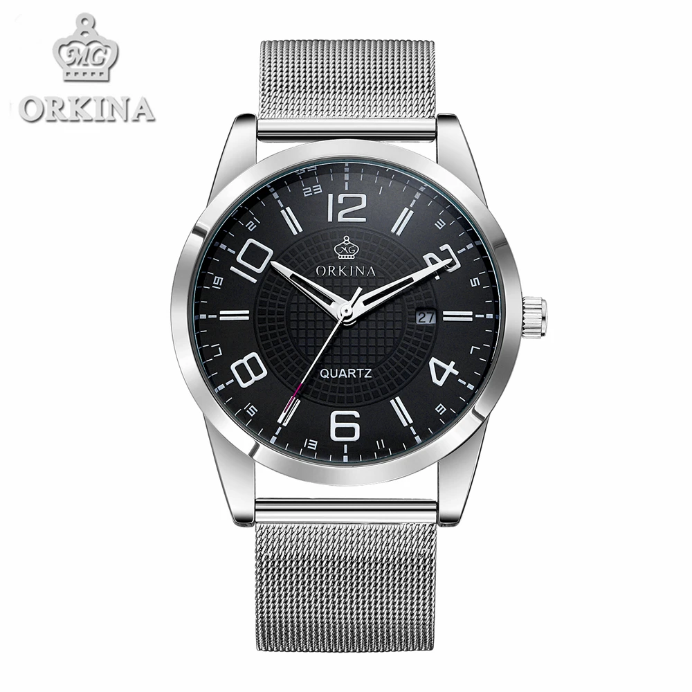 Роскошные мужские часы от известного бренда нарядные кварцевые со стальным