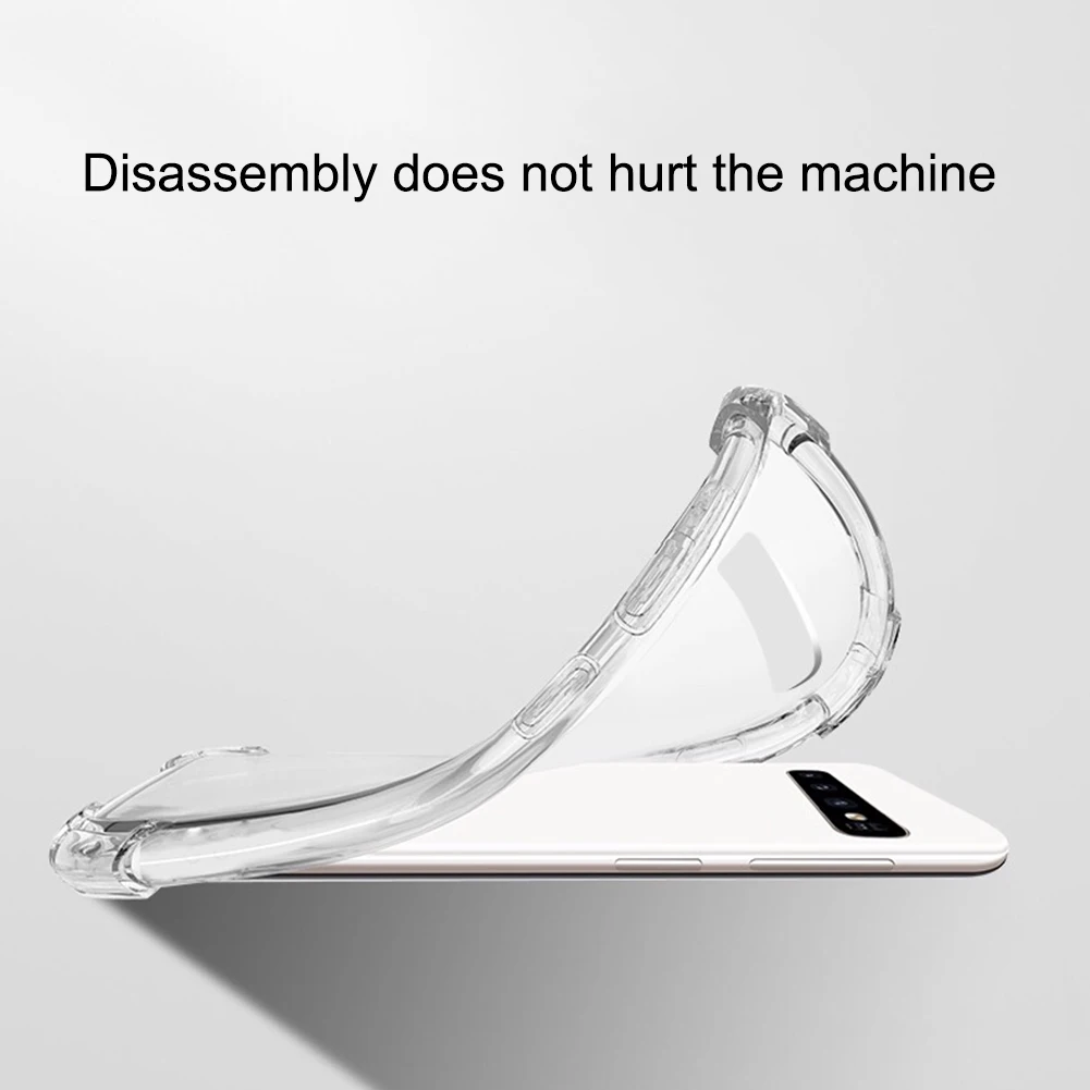 Защитный силиконовый прозрачный Футляр для телефона Samsung ударопрочный бампер