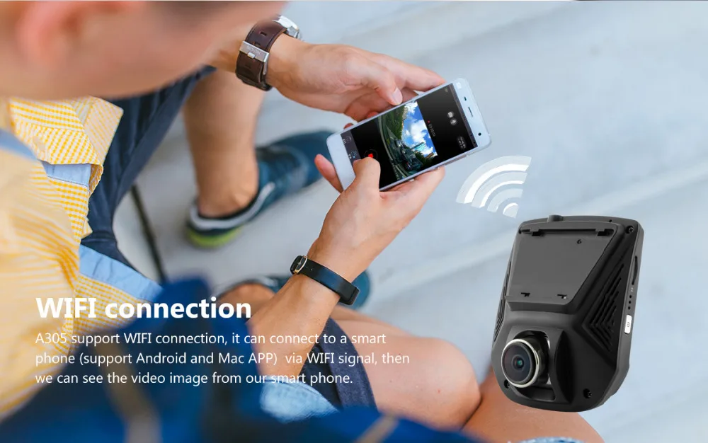 XYCING A305 Wifi Автомобильный видеорегистратор Novatek 96658 автомобильная видеокамера sony с датчиком ночного видения 2,45 дюймов экран HD 1080P объектив с углом обзора 170 градусов