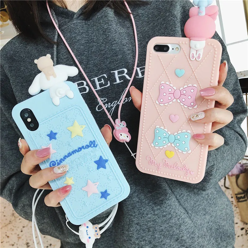 Easterm 8 чехол Роскошный дизайн коробки с шнурком силиконовый телефон для iPhone 6 S Plus 7G