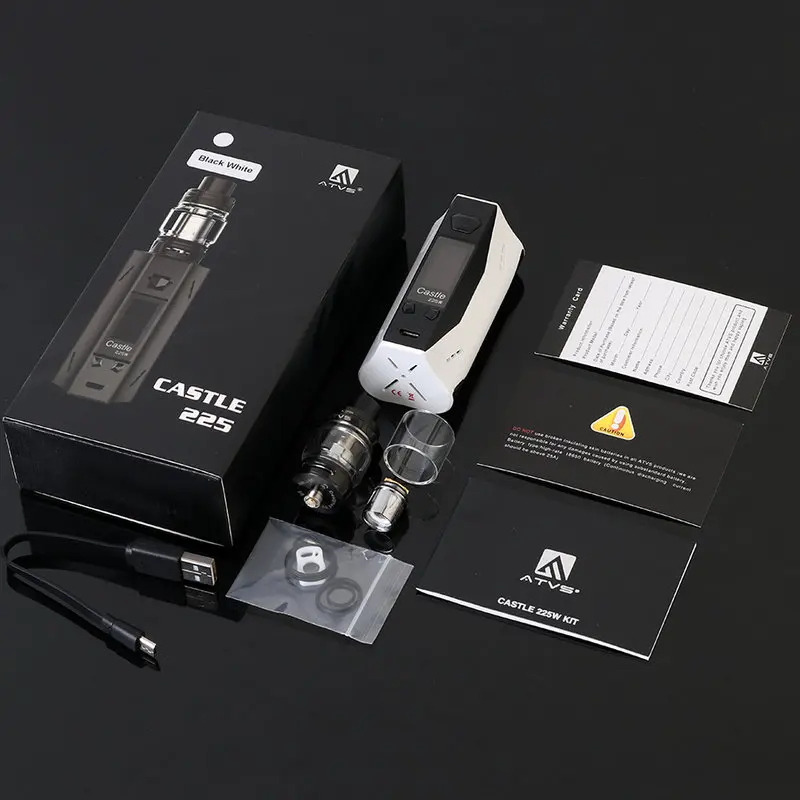 225 Вт Vape комплект квадроциклы замок Смарт термоконтроль вэйпинга 3 мл заполнение