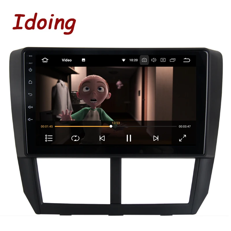 Автомагнитола Idoing 1Din 9 дюймов GPS мультимедийный плеер Android 10 для Subaru Forester 2008-2012 4 Гб