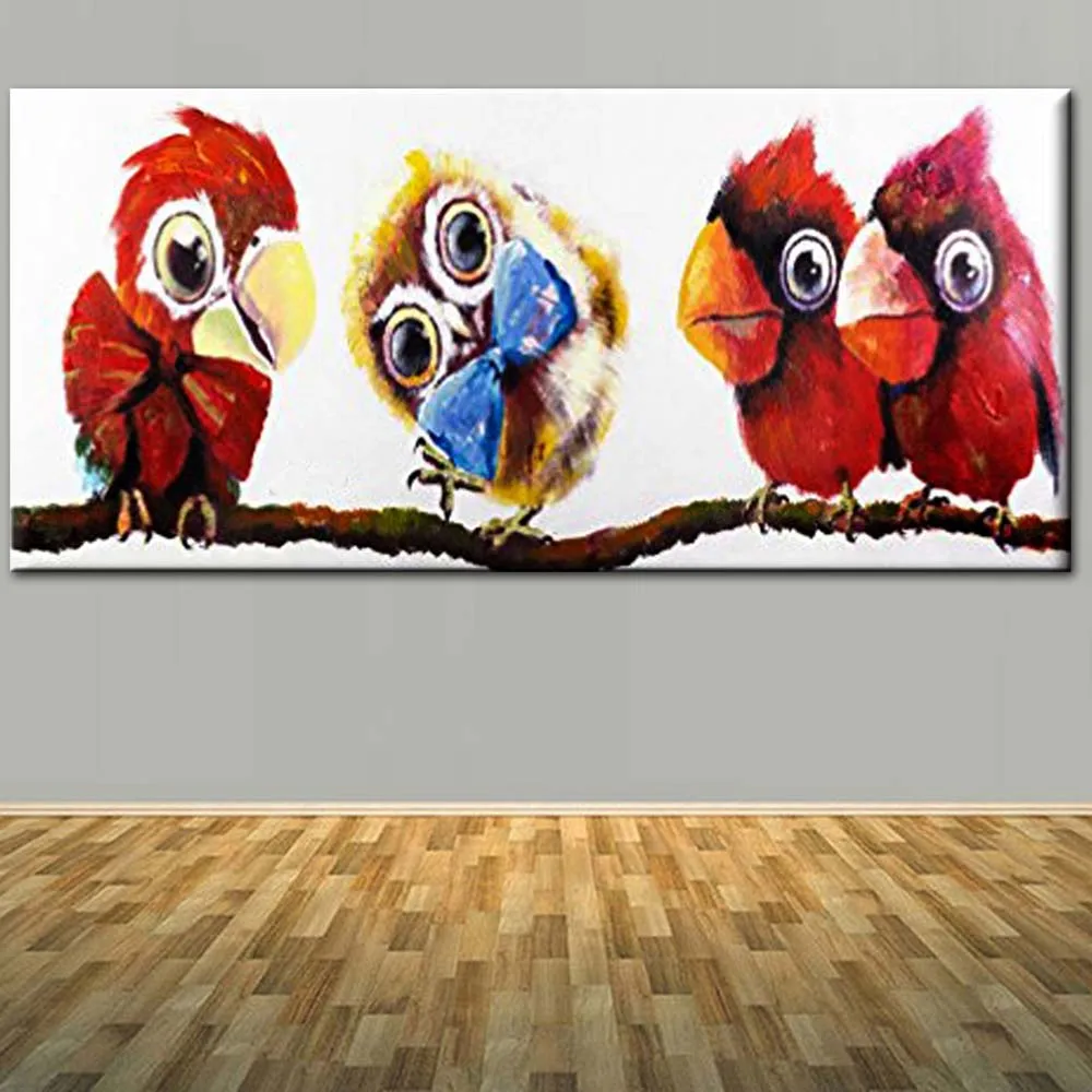 Ручная роспись абстрактный мультфильм искусство Loverly картина маслом c