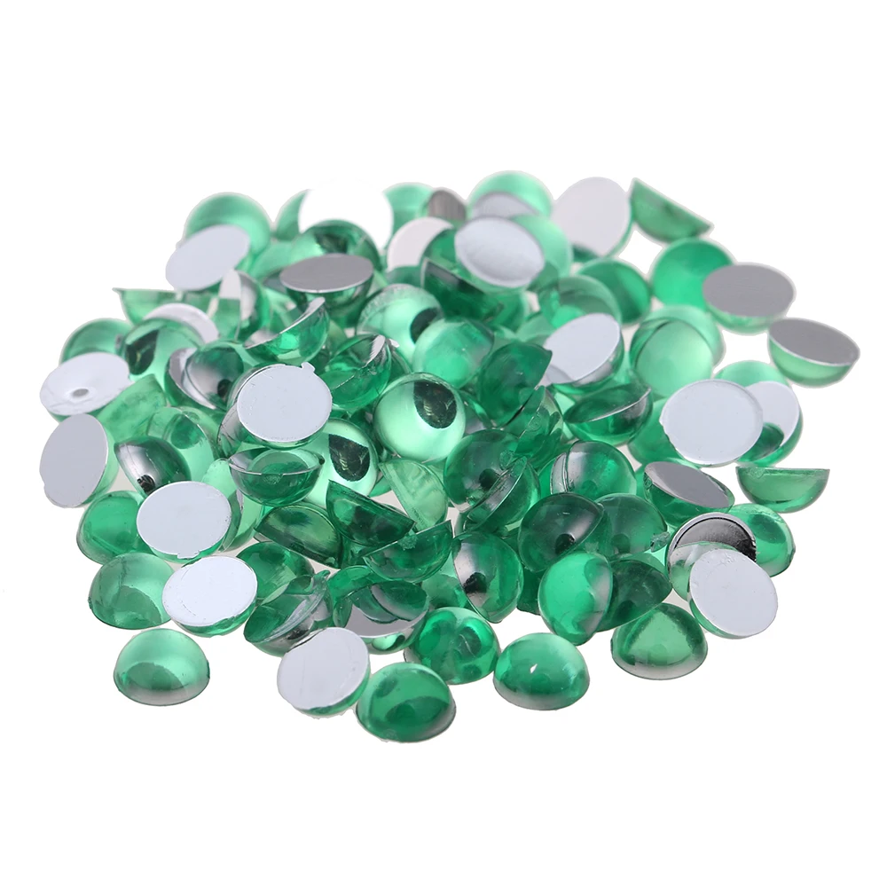 Наклейки для ногтей 4 мм 200 шт художественные ногти с плоской задней частью