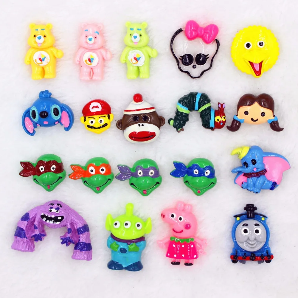 Kawaii Винни медвежонок пух Tmnt фигурка плоская задняя Мультяшные полимерные Diy