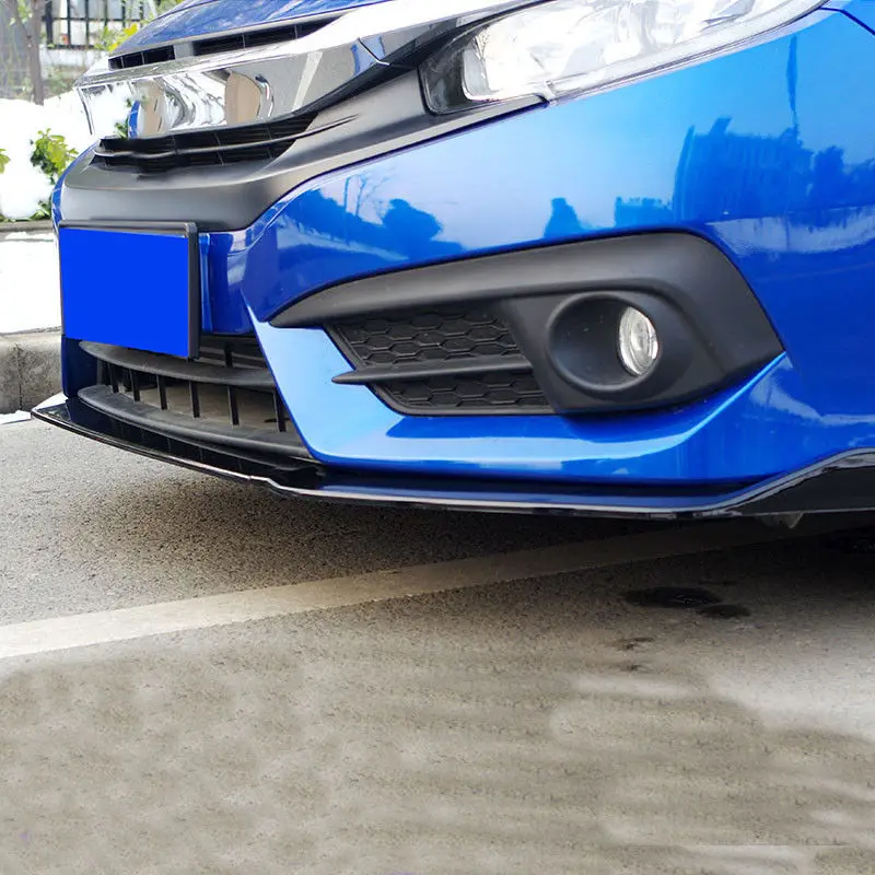 Abs передний бампер спойлер для тела наборы подходят Honda Civic 10th 2016-2018 | Автомобили и