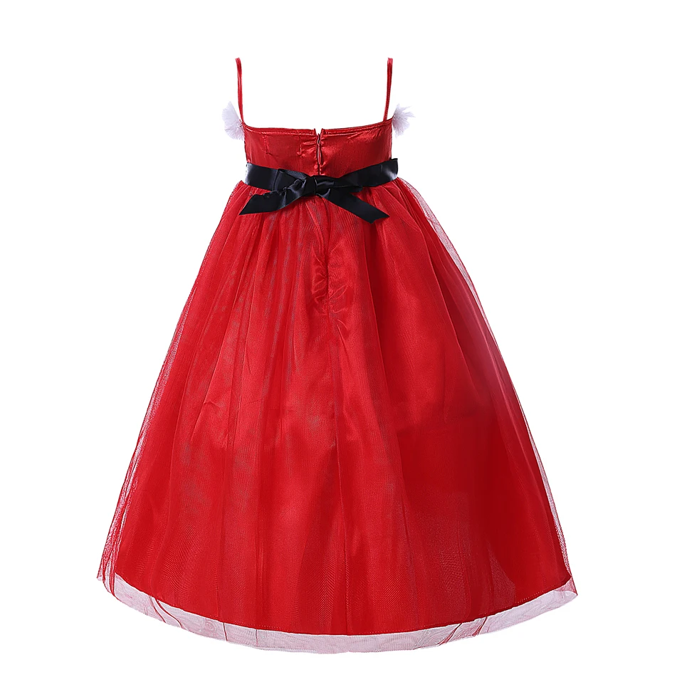 Cutestyles 2020 рождественское праздничное платье для девочек белое красное фатиновое
