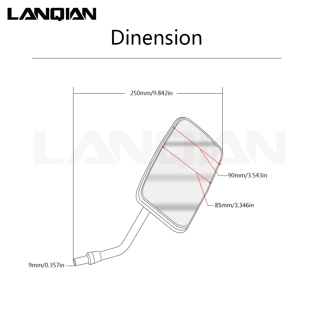 

Universal 2Pcs Motorcycle Mirror Aluminum Black Handle Bar End Rearview Side Mirrors motorcycles Accessories