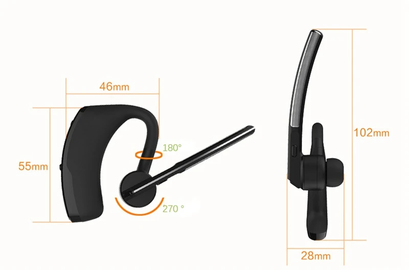 Беспроводные стерео наушники Hands Free 4,0, Bluetooth, деловые наушники для телефона, Bluetooth, гарнитура для автомобиля, для водителя, свободные руки, наушники с микрофоном