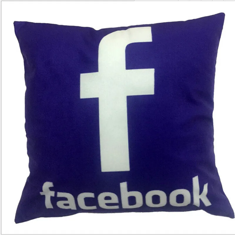 Мгновенные сообщения приложения дизайн Чехол для подушки Facebook YouTube Skype рекламы