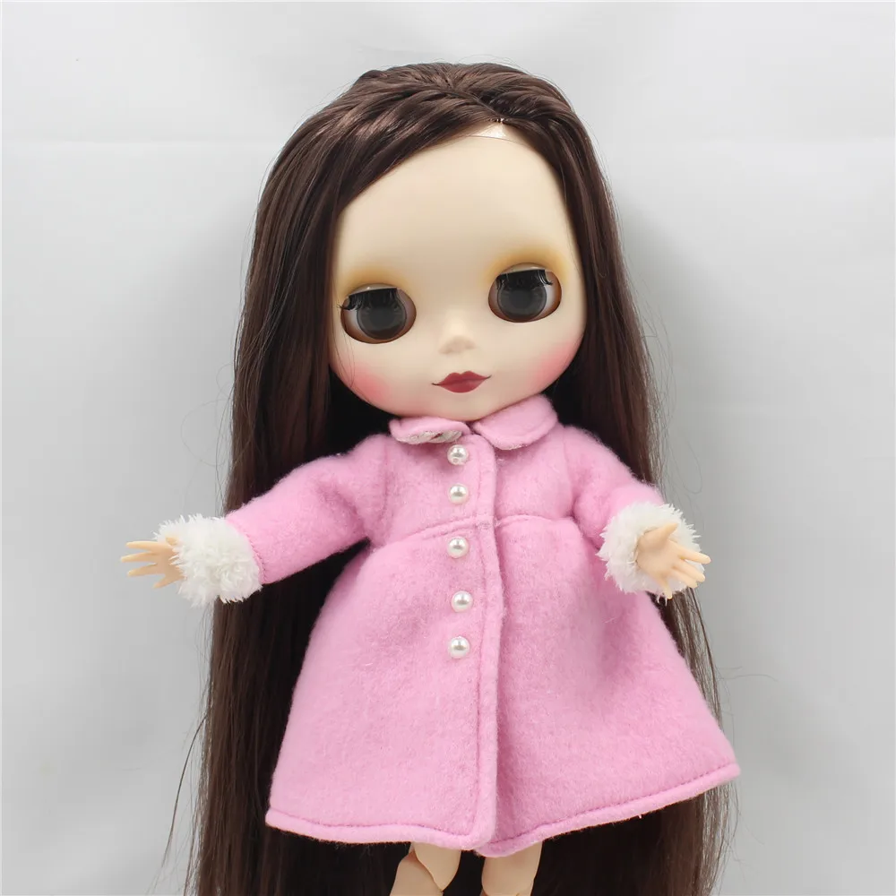 Кукла ICY DBS Blyth темно коричневые волосы для суставов матовые Матовые Волосы лица 1/6