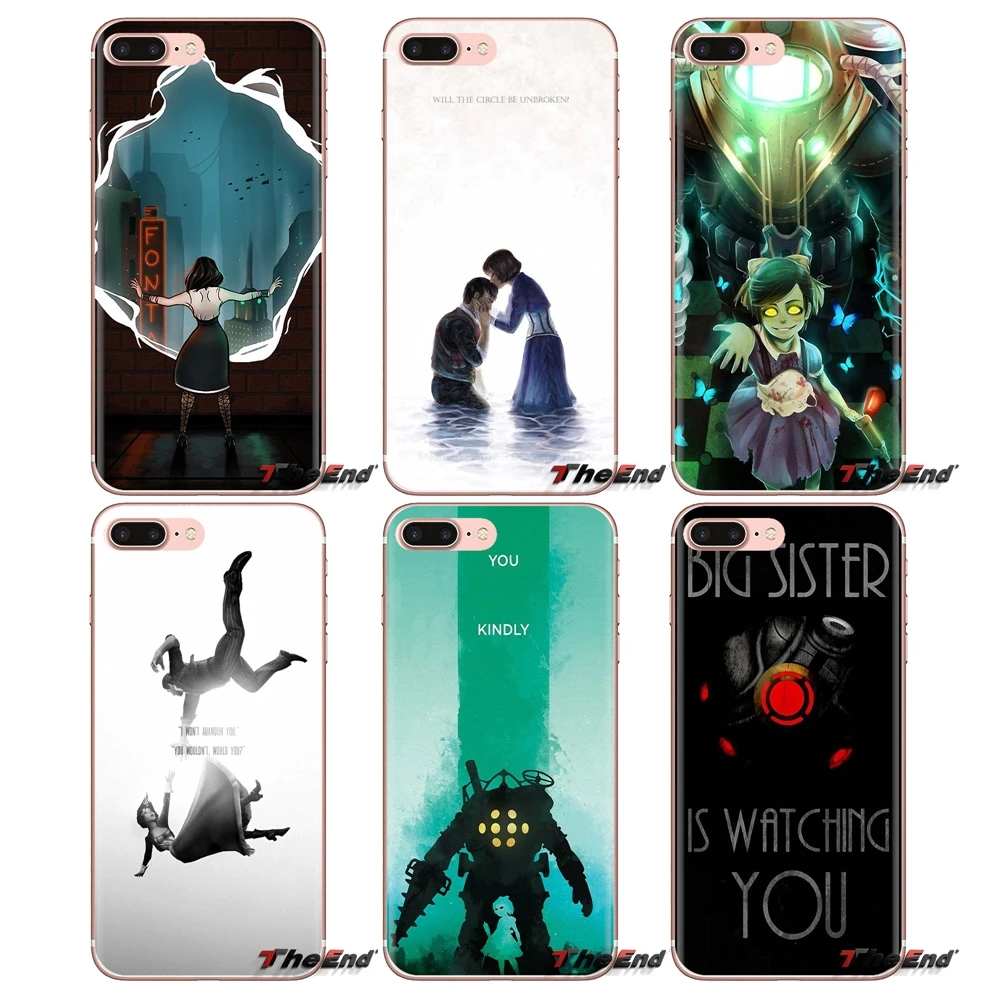 Для Xiaomi Mi3 Samsung A10 A30 A40 A50 A60 A70 Galaxy S2 Note 2 Grand Core Prime ТПУ чехлы накладки Bioshock Infinite House