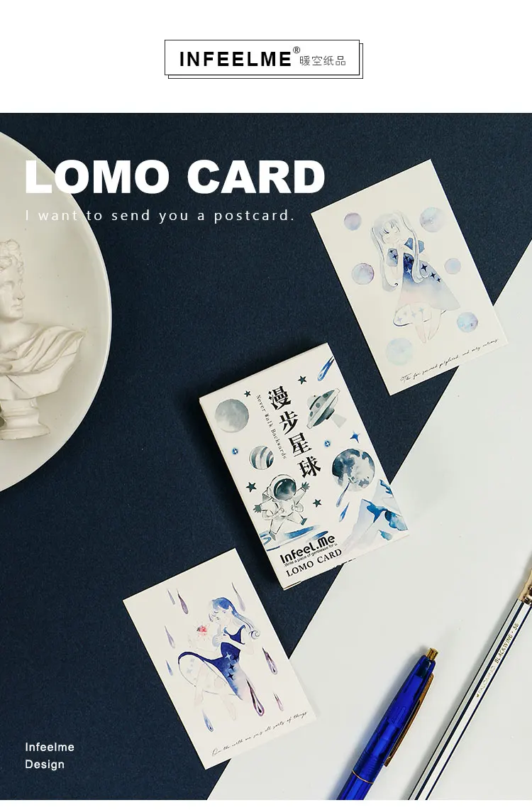 Planet 28Pcs \ LOMO карточка ручная работа Милая креативная забавная поздравительная открытка пустая открытка для сообщений мини-открытка студенческий набор канцелярских принадлежностей