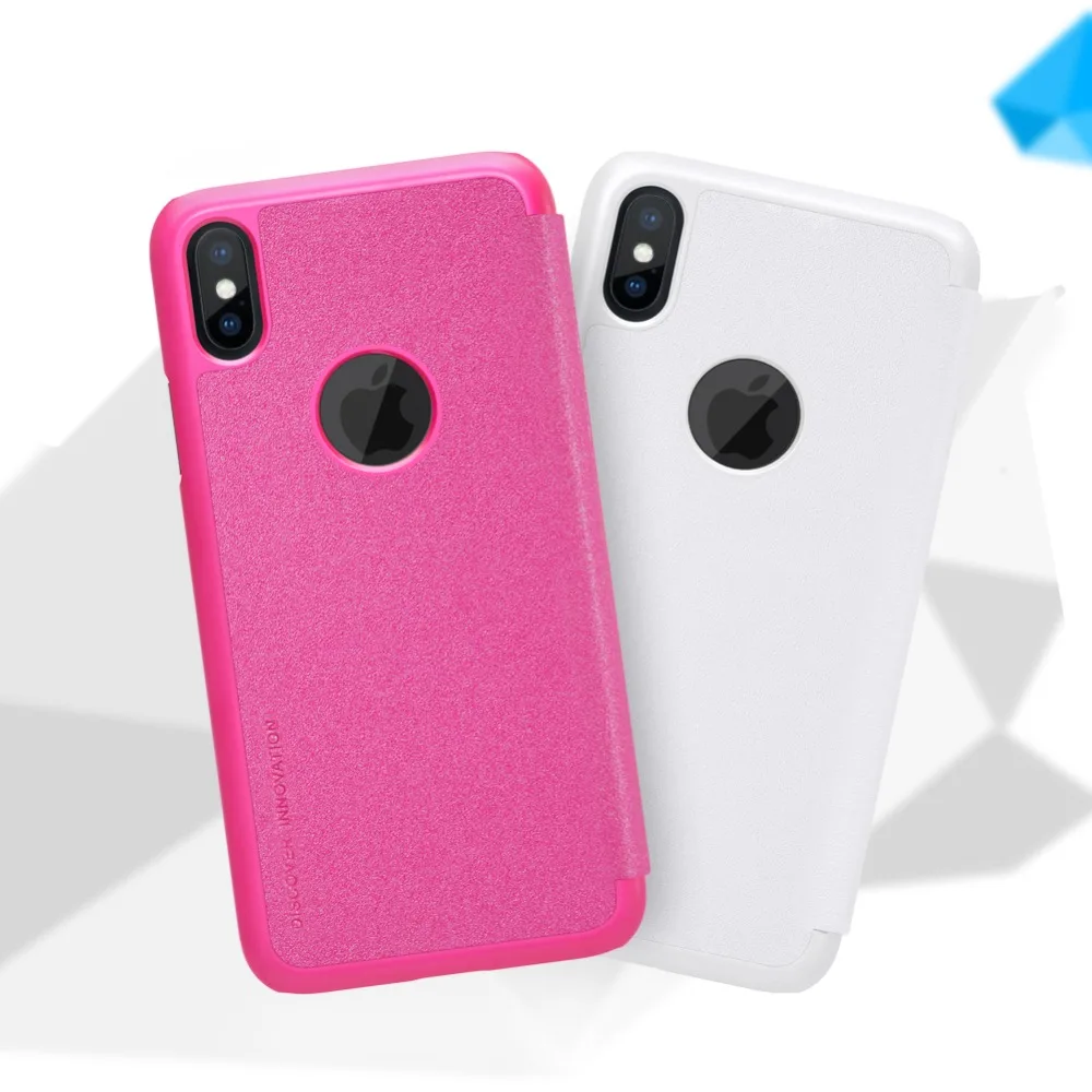 Nillkin Sparkle Бизнес Тонкий тонкий легкий PC искусственная кожа Полный защитить флип
