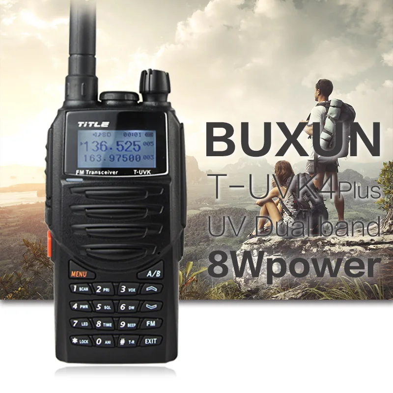 1 шт.) черный KSUN переносной радио UV-K4PLUS двухдиапазонный UHF VHF двухстороннее радио для Baofeng UV-5R/BaoFeng UV-82 рация