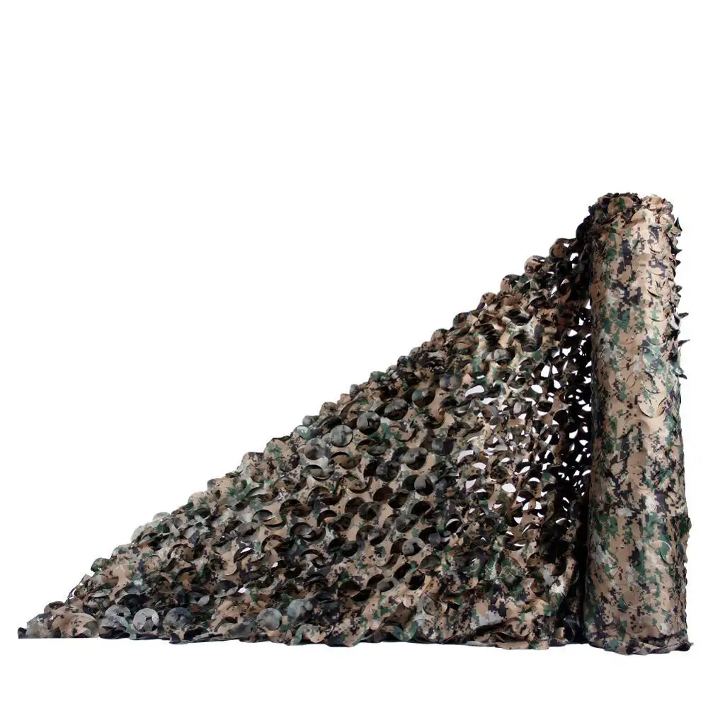 Снайперская камуфляжная сетка Маскировочная Сетка жалюзи ghillie Костюмы отлично подходит для защиты от солнца Военная тактическая одежда стрельба охота - Цвет: US-AOR2