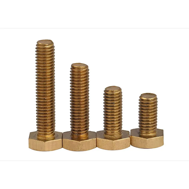 

Copper ScrewM10 M12 Copper Hex Bolt Copper Hex Screw Copper Hex Screw 1 Pcs