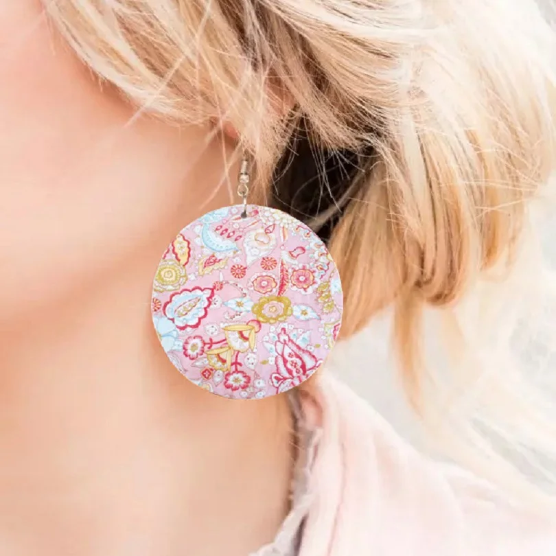 Одежда в летнем стиле Богемия большой деревянный серьги для женщин ювелирные