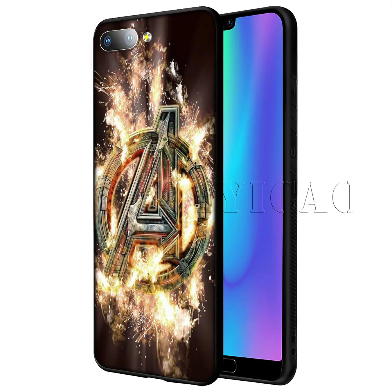 Мягкий чехол IYICAO MARVEL Мстители для huawei P20 Pro P10 P8 P9 P30 Lite Mini P Smart